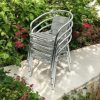 SC-017 Chair X4 Aluminium Stacking Chair
