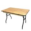 4ft Varnished Wooden Table