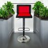 Red & Black Leather Bar Stools - BE Furniture Sales