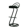 Black cobra bar stools with a black metal frame - BE Event Hire
