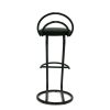Black cobra bar stools with a black metal frame - BE Event Hire