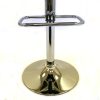 Black and Red leather swivel bar stool with gas lift action - BE Event Hire