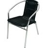 Black Rattan Aluminium Chair