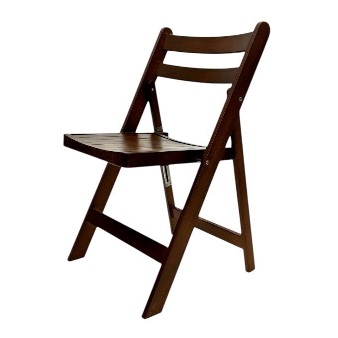 Brown Wooden Folding Chair