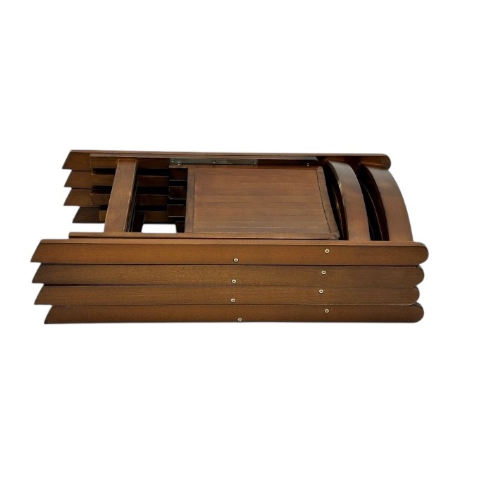 Brown Wooden Folding Chair