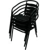 SC-027 8 Black Steel Chairs