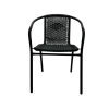 Black Framed Rattan Chairs Black Framed Rattan Chairs