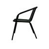 Black Framed Rattan Chairs Black Framed Rattan Chairs