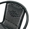 Black Framed Rattan Chairs Black Framed Rattan Chairs