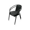 Black Framed Rattan Chairs Black Framed Rattan Chairs