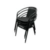 Black Framed Rattan Chairs Black Framed Rattan Chairs