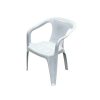 White Slatted Patio Chair