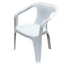 White Slatted Patio Chair