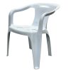 White Slatted Patio Chair