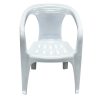 White Slatted Patio Chair