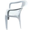 White Slatted Patio Chair