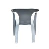 White Slatted Patio Chair