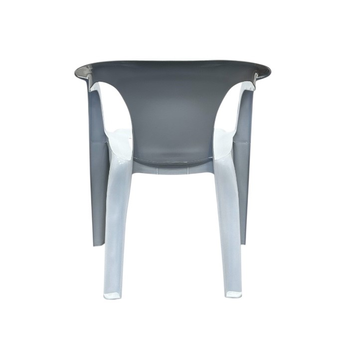 White Slatted Patio Chair