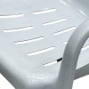 White Slatted Patio Chair