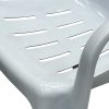 White Slatted Patio Chair