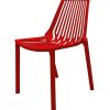 XH-8088CR 2 Red Plastic Stacking Chairs