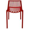XH-8088CR 5 Red Plastic Stacking Chairs
