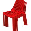 XH-8088CR 8 Red Plastic Stacking Chairs