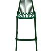 XH-8088HG 3 Green Plastic Stacking Bar Stools
