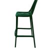 XH-8088HG 4 Green Plastic Stacking Bar Stools