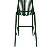 XH-8088HG 5 Green Plastic Stacking Bar Stools