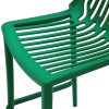 XH-8088HG 7 Green Plastic Stacking Bar Stools