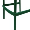 XH-8088HG 8 Green Plastic Stacking Bar Stools