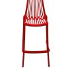 Red Plastic Bar Stools