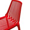 Red Plastic Bar Stools