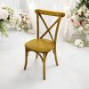 ZS-9058 Chair Light Rustic Cross Back Wooden Chairs
