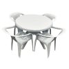 White Plastic Garden Furniture Set