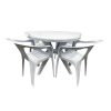 White Plastic Garden Furniture Set
