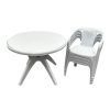 White Plastic Garden Furniture Set
