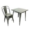 Tolix Set STS-02 3 Silver Tolix Furniture