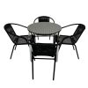 Rattan Garden Set in Black