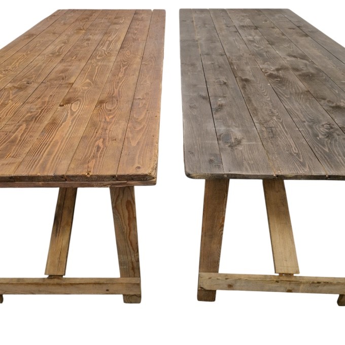 6ft Rustic Trestle Table