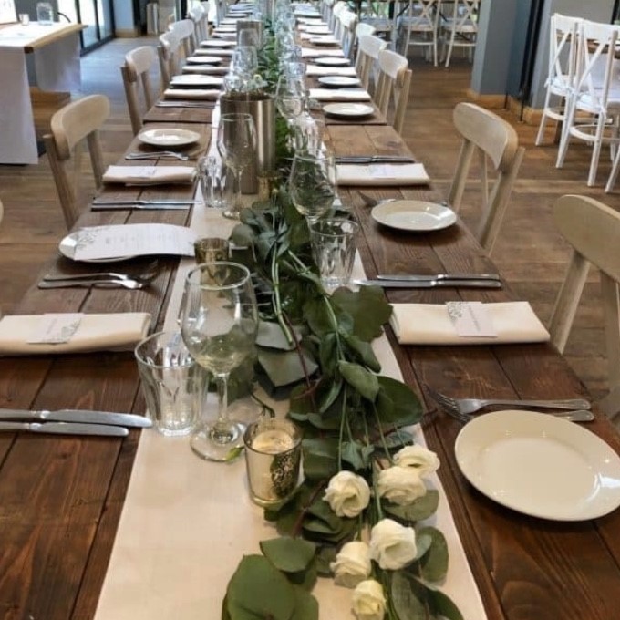 6ft Rustic Trestle Table