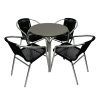 Black Rattan Garden Furniture Set