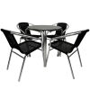 Black Rattan Garden Furniture Set