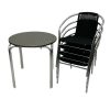 Black Rattan Garden Furniture Set