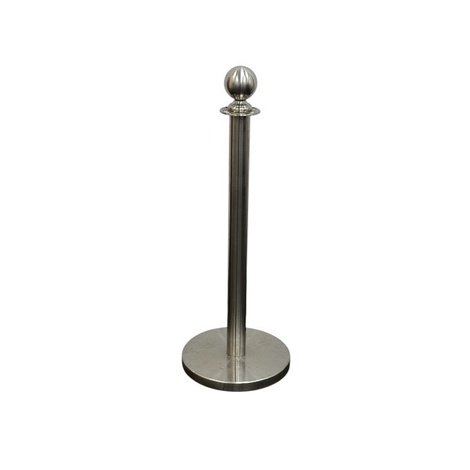 Silver Barrier Posts