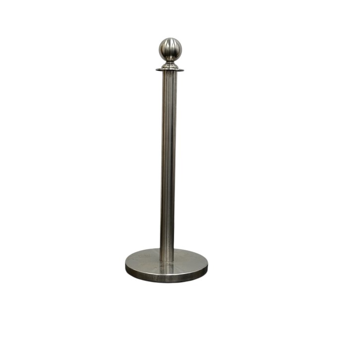 Silver Barrier Posts