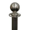 Silver Barrier Posts