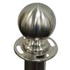 Silver Barrier Posts