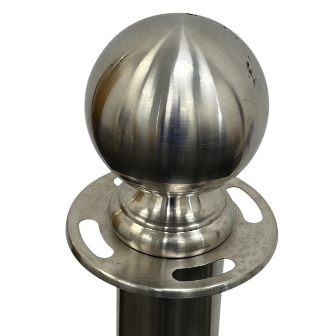 Silver Barrier Posts